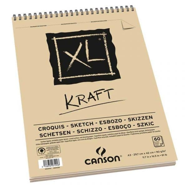 Canson XL Spiralblock Kraft A4 60 Blatt