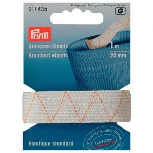 Prym Standard-Elastic Gummi weiß 20mm 1m