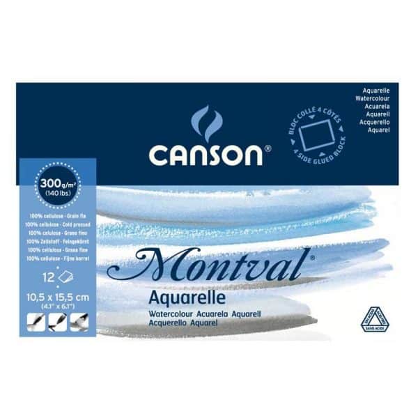 Canson Montval Aquarell Block 12 Blatt 10