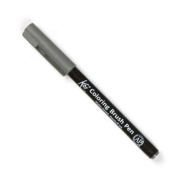 Koi Coloring Brush Pen dark warm gray