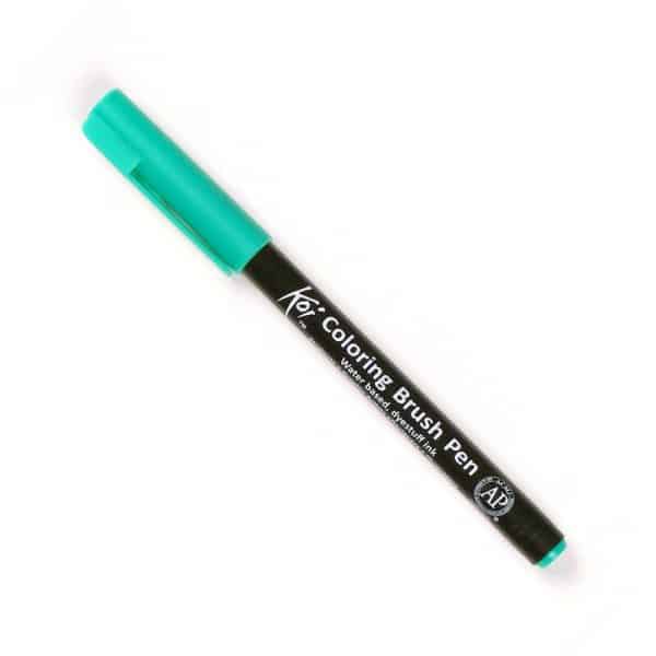 Koi Coloring Brush Pen bluegreen light