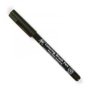 Koi Coloring Brush Pen black