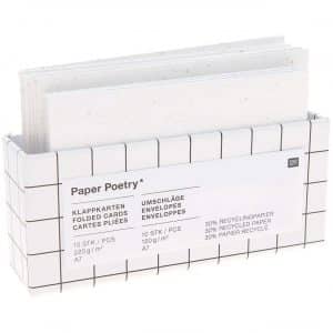 Paper Poetry Kartenset offwhite C7/A7 20teilig