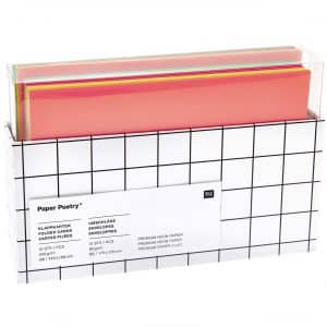 Paper Poetry Kartenset Neon Mix B6/B6 24teilig