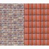 MARPA JANSEN Fotokarton Klinker-Dachziegel 50x70cm 300g/m²