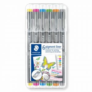 Staedtler Pigment Liner 308 Fineliner 6 Stück