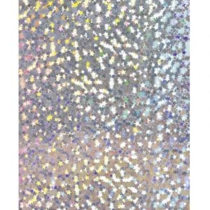 HEYDA Holografiekarton Sterne silber 50x70cm