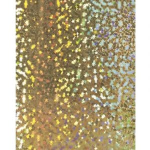 HEYDA Holografiekarton Sterne gold 50x70cm