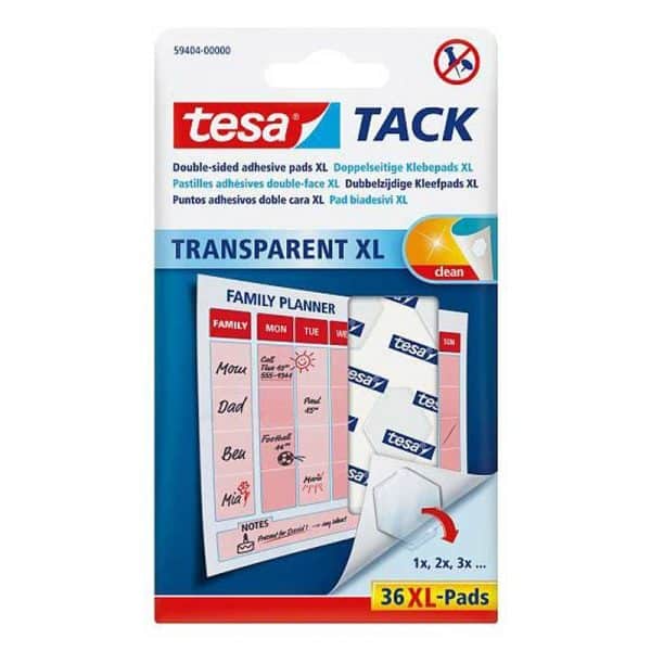 tesa TACK Klebepads XL transparent 36 Stück