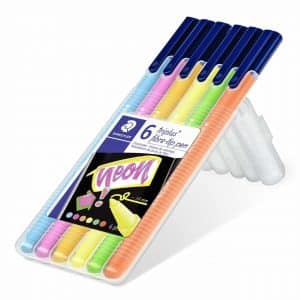 STAEDTLER 323 Fasermaler Triplus 6 Stück neon