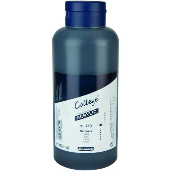 Schmincke College Studienacrylfarbe 750ml schwarz