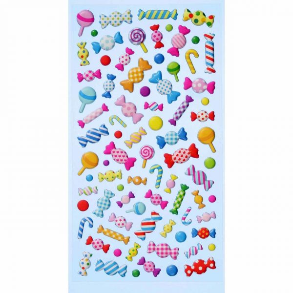 HobbyFun SoftySticker Bonbons mehrfarbig