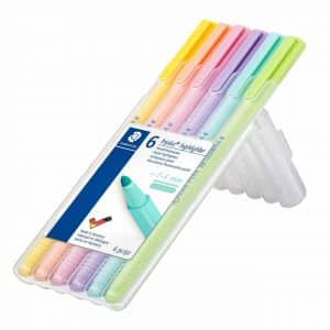 STAEDTLER 362 Textmarker Triplus Highlighter Pastell 6 Stück