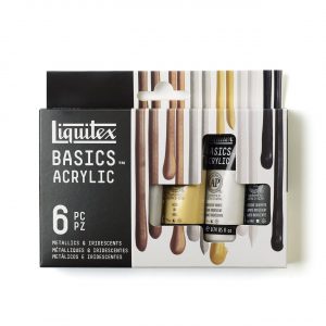 Liquitex Basics Acrylfarben Set Metallic 6x22ml