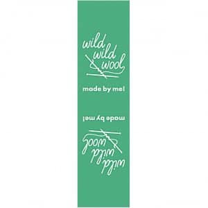 Rico Design Webetiketten außen wild wild wool grün 2x8cm 3 Stück