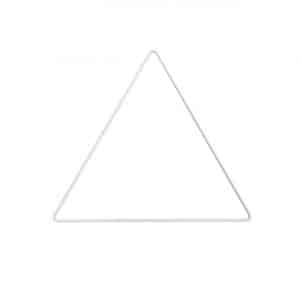 Rico Design Metallring Dreieck weiß 20cm