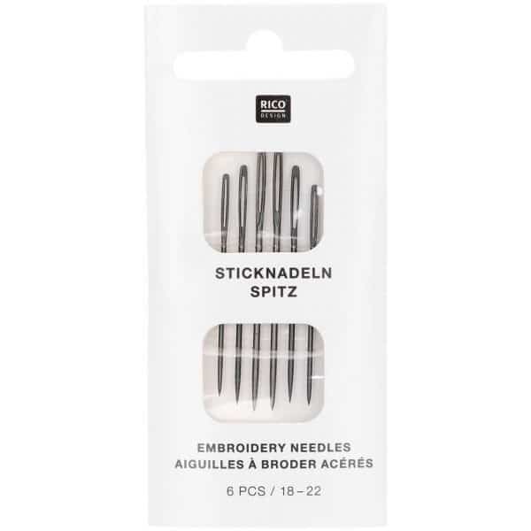 Rico Design Sticknadeln spitz 18-22 6 Stück