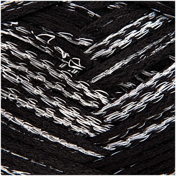 Rico Design Creative Can Can Glitz 150g 45m schwarz/silber