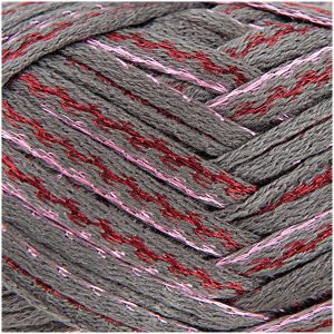 Rico Design Creative Can Can Glitz 150g 45m grau/pink