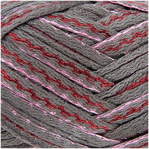 Rico Design Creative Can Can Glitz 150g 45m grau/pink