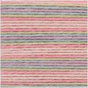 Rico Design Baby Cotton Soft Print dk 50g 125m petrol/rosa