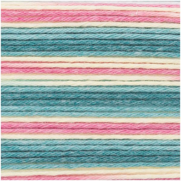 Rico Design Baby Cotton Soft Print dk 50g 125m gelb-petrol