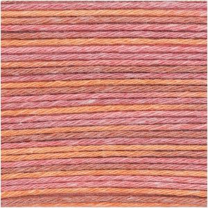 Rico Design Baby Cotton Soft Print dk 50g 125m orange-rosa