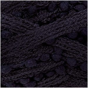 Rico Design Creative Loopy Pompon 100g 25m schwarz