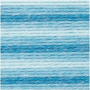 Rico Design Essentials Cotton soft print dk 50g 125m blau Mix