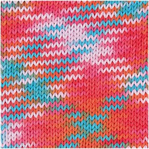 Rico Design Creative Cotton Print aran 50g 85m rot-blau mix