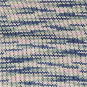 Rico Design Creative Cotton Print aran 50g 85m blau-puder Mix