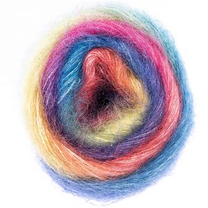 Rico Design Essentials Super Kid Mohair Loves Silk Print 50g 375m licht