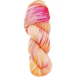 Rico Design Luxury Hand-Dyed Happiness dk 100g 390m lachs-gelb