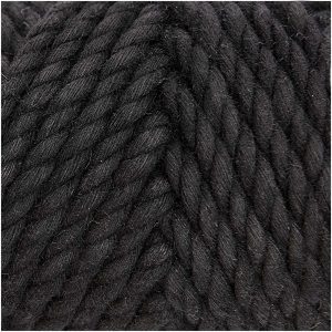 Rico Design Creative Cotton Cord Makramee-Garn 130g 25m schwarz