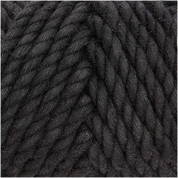 Rico Design Creative Cotton Cord Makramee-Garn 130g 25m schwarz