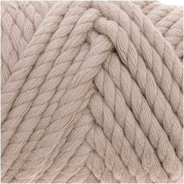 Rico Design Creative Cotton Cord Makramee-Garn 130g 25m hellbraun