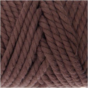Rico Design Creative Cotton Cord Makramee-Garn 130g 25m mokka