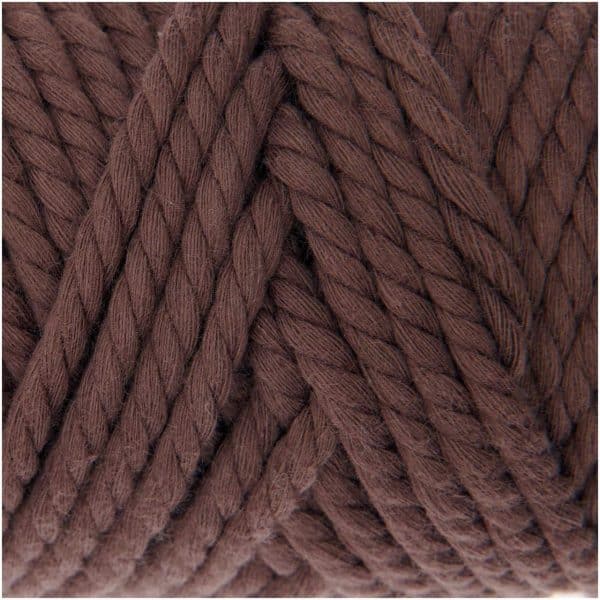 Rico Design Creative Cotton Cord Makramee-Garn 130g 25m mokka