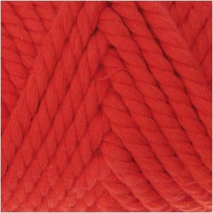 Rico Design Creative Cotton Cord Makramee-Garn 130g 25m rot