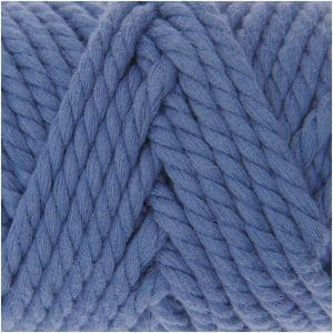 Rico Design Creative Cotton Cord Makramee-Garn 130g 25m blau