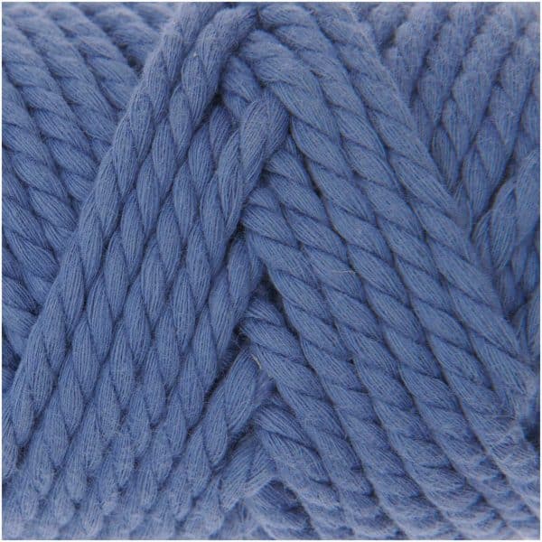 Rico Design Creative Cotton Cord Makramee-Garn 130g 25m blau