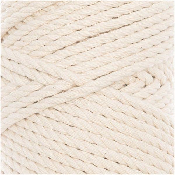 Rico Design Creative Cotton Cord skinny Makramee-Garn 190g 55m natur