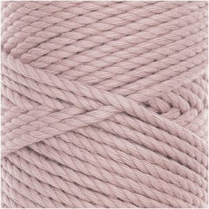 Rico Design Creative Cotton Cord skinny Makramee-Garn 190g 55m staub