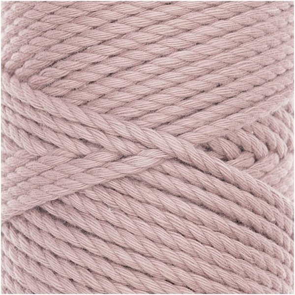 Rico Design Creative Cotton Cord skinny Makramee-Garn 190g 55m staub