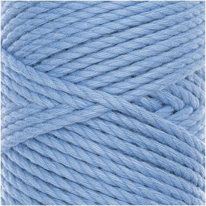 Rico Design Creative Cotton Cord skinny Makramee-Garn 190g 55m blau