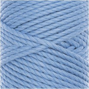 Rico Design Creative Cotton Cord skinny Makramee-Garn 190g 55m blau