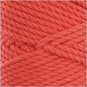 Rico Design Creative Cotton Cord skinny Makramee-Garn 190g 55m rot