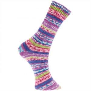 Rico Design Superba Fair Isle 4-fädig 100g 405m lila-pink