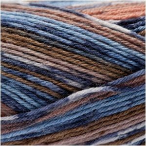 Rico Design Superba Bamboo superwash 100g 420m braun-blau Mix