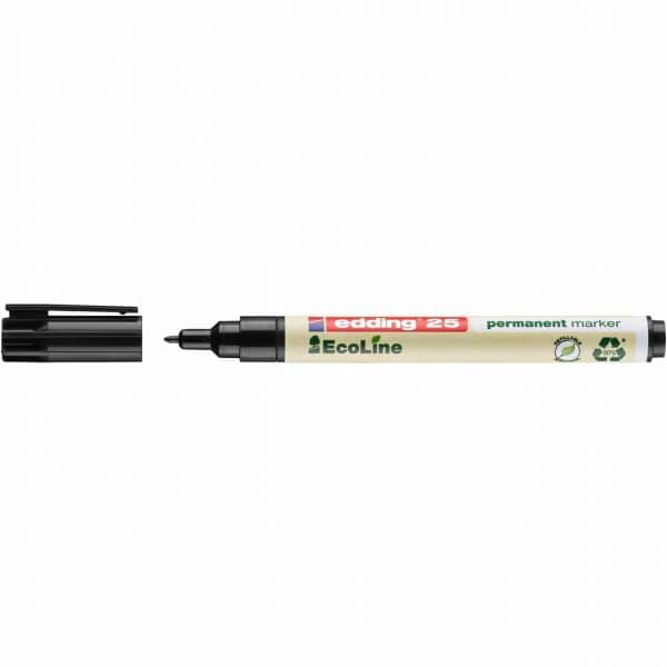 edding 25 EcoLine Permanentmarker 1mm schwarz